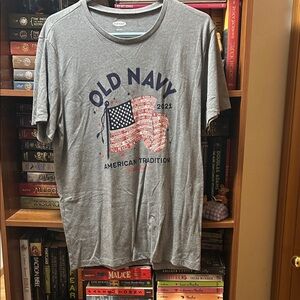 Old Navy Gray American Tradition Tee